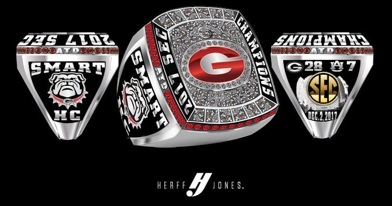 Look Georgia S 17 Sec Championship Rings Unveiled