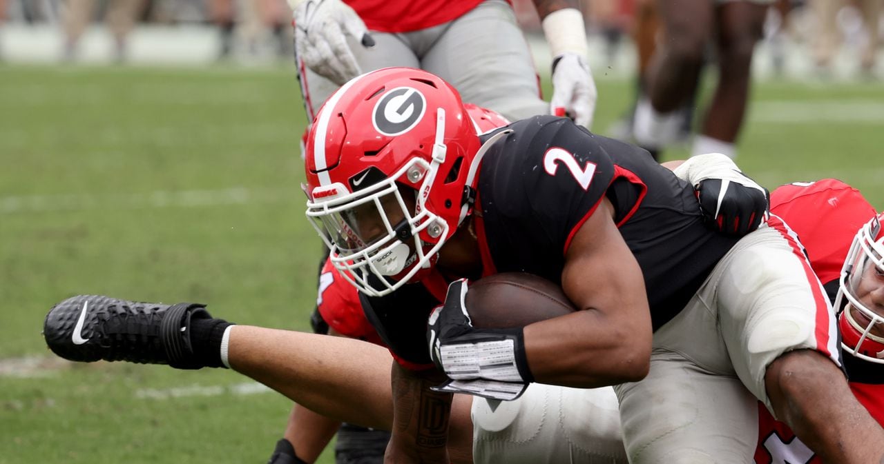 Georgia football-practice observations-first scrimmage